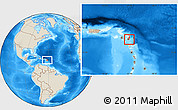 Shaded Relief Location Map of Saint Philip, highlighted country