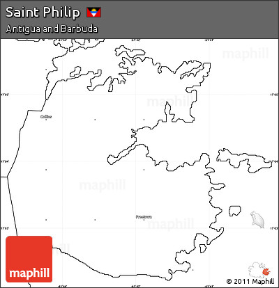 Blank Simple Map of Saint Philip
