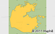 Savanna Style Simple Map of Saint Philip, cropped outside