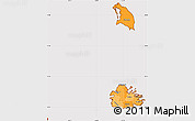 Political Shades Simple Map of Antigua and Barbuda, cropped outside