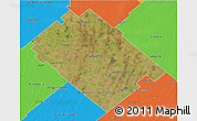 Satellite 3D Map of Carlos Tejedor, political outside