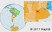 Political Location Map of Carlos Tejedor