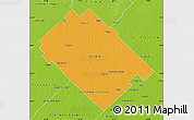 Political Map of Carlos Tejedor, physical outside