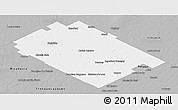 Gray Panoramic Map of Carlos Tejedor