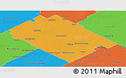 Political Panoramic Map of Carlos Tejedor
