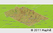 Satellite Panoramic Map of Carlos Tejedor, physical outside