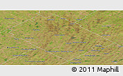 Satellite Panoramic Map of Carlos Tejedor