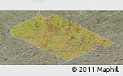 Satellite Panoramic Map of Carlos Tejedor, semi-desaturated