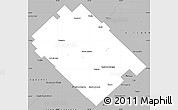Gray Simple Map of Carlos Tejedor