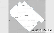 Gray Simple Map of Carlos Tejedor, single color outside