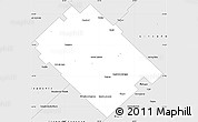 Silver Style Simple Map of Carlos Tejedor