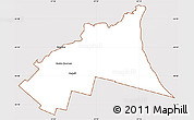 Classic Style Simple Map of Castelli, cropped outside