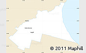 Classic Style Simple Map of Castelli, single color outside