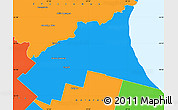 Political Simple Map of Castelli