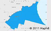 Political Simple Map of Castelli, single color outside, borders and labels