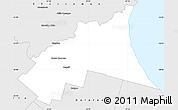 Silver Style Simple Map of Castelli