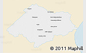 Classic Style 3D Map of Chascomus, single color outside