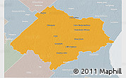 Political 3D Map of Chascomus, lighten, semi-desaturated