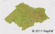 Satellite 3D Map of Chascomus, cropped outside