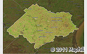 Satellite 3D Map of Chascomus, darken