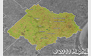 Satellite 3D Map of Chascomus, desaturated