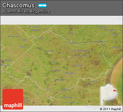 Satellite 3D Map of Chascomus