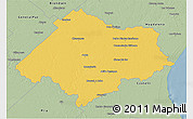 Savanna Style 3D Map of Chascomus