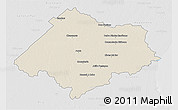 Shaded Relief 3D Map of Chascomus, lighten, desaturated