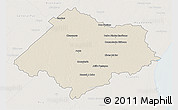 Shaded Relief 3D Map of Chascomus, lighten