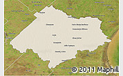 Shaded Relief 3D Map of Chascomus, satellite outside