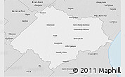 Silver Style 3D Map of Chascomus