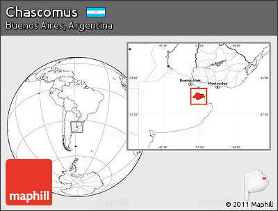 Blank Location Map of Chascomus