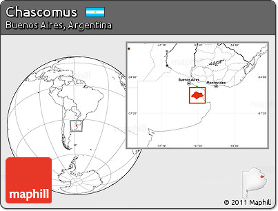 Blank Location Map of Chascomus