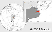 Blank Location Map of Chascomus, highlighted country, highlighted parent region