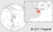 Blank Location Map of Chascomus, highlighted country