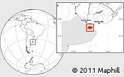 Blank Location Map of Chascomus, highlighted parent region