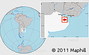 Gray Location Map of Chascomus, highlighted parent region