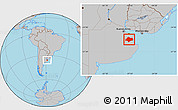 Gray Location Map of Chascomus