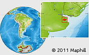 Physical Location Map of Chascomus