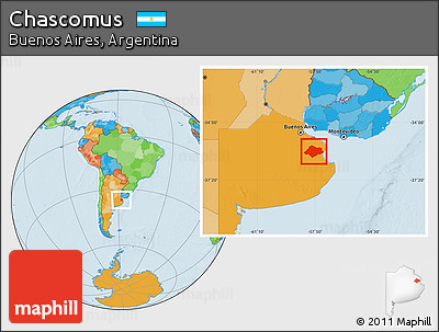 Political Location Map of Chascomus