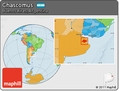 Political Location Map of Chascomus