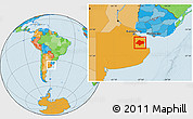 Political Location Map of Chascomus