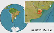 Satellite Location Map of Chascomus