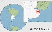 Savanna Style Location Map of Chascomus, highlighted country