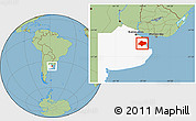 Savanna Style Location Map of Chascomus, highlighted parent region