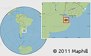 Savanna Style Location Map of Chascomus