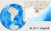 Shaded Relief Location Map of Chascomus, highlighted parent region