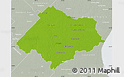 Physical Map of Chascomus, lighten, semi-desaturated