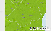Physical Map of Chascomus