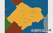 Political Map of Chascomus, darken